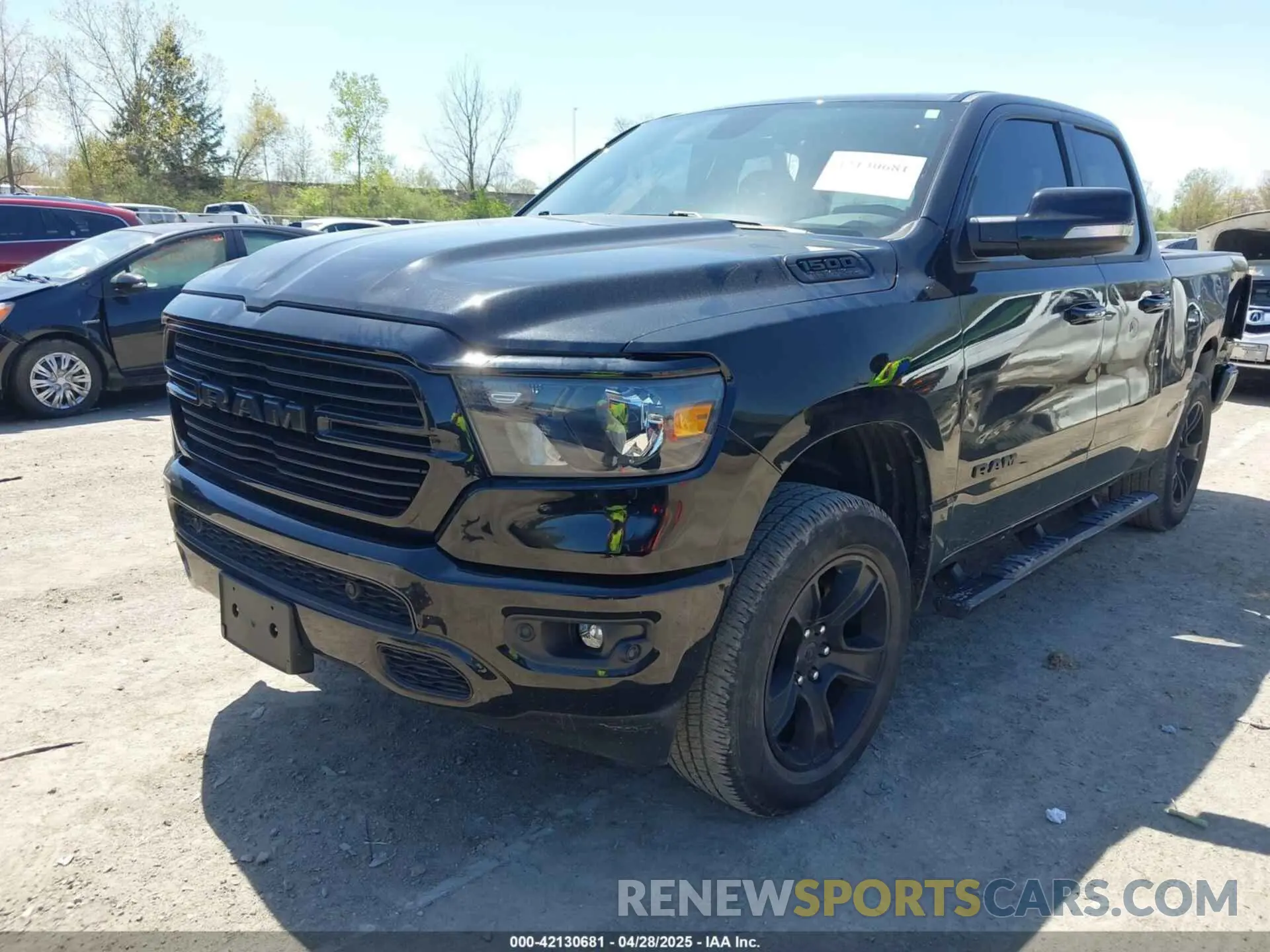 2 Photograph of a damaged car 1C6SRFBT8MN728741 RAM 1500 2021