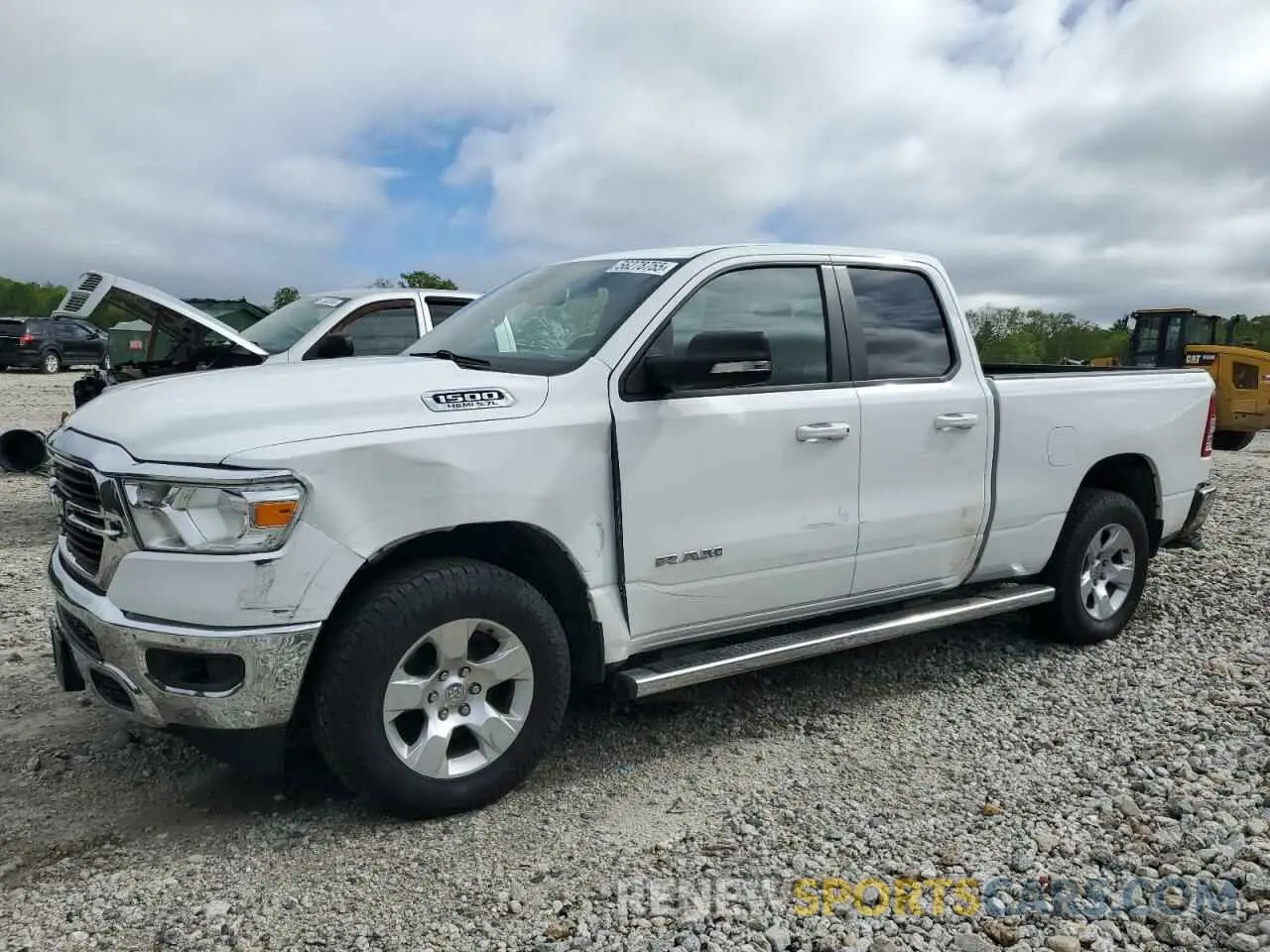 1 Photograph of a damaged car 1C6SRFBT9MN758587 RAM 1500 2021