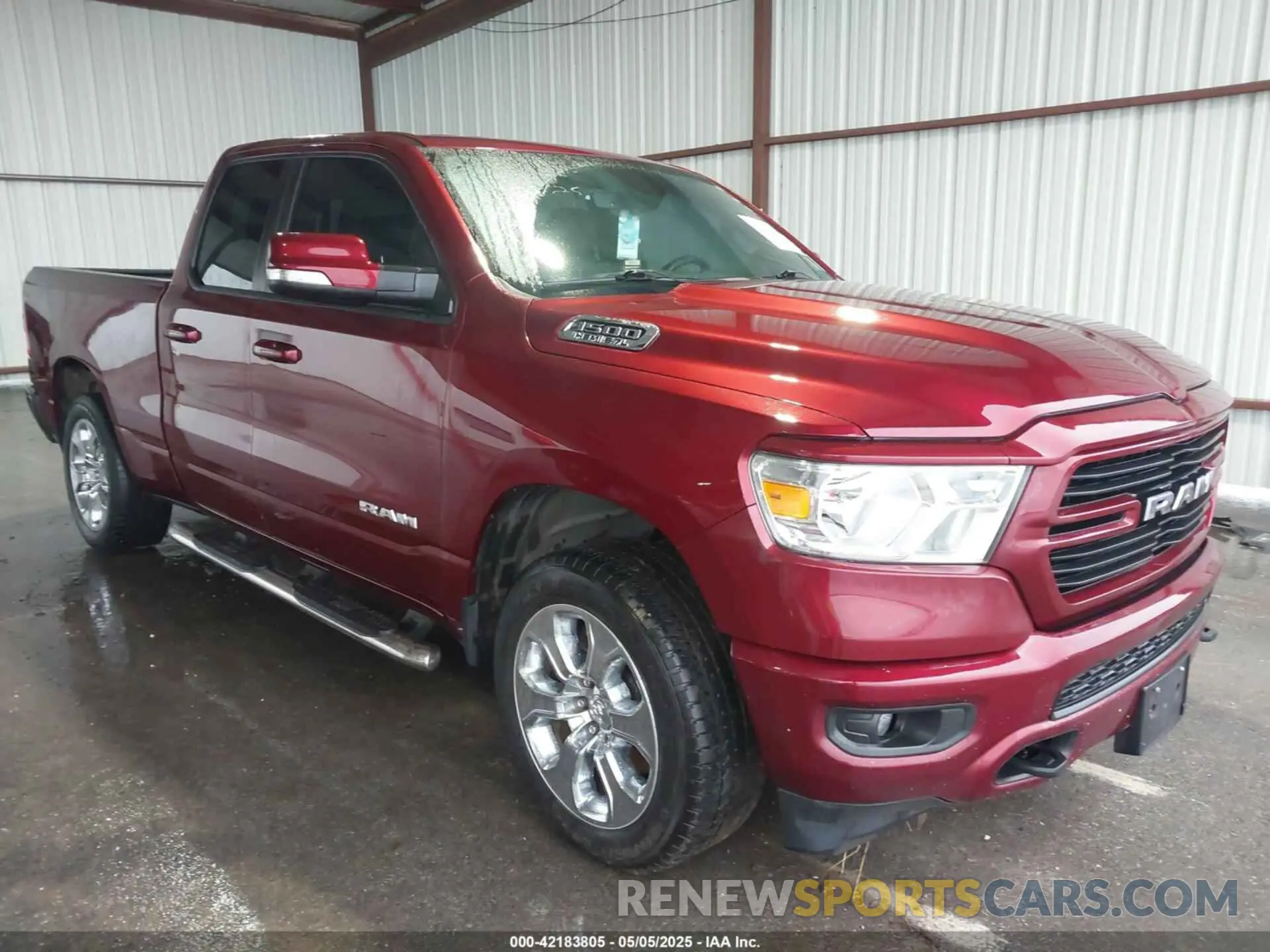 1 Photograph of a damaged car 1C6SRFBTXMN537368 RAM 1500 2021