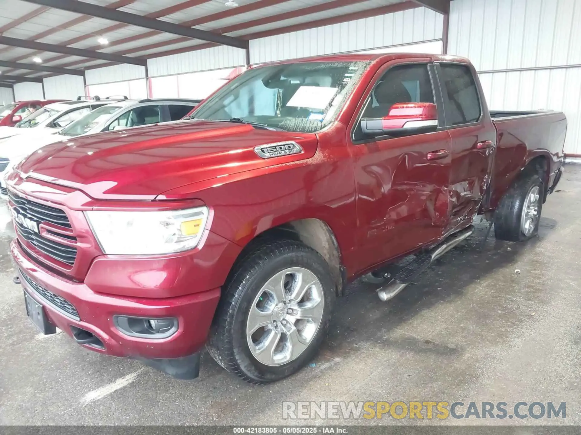2 Photograph of a damaged car 1C6SRFBTXMN537368 RAM 1500 2021