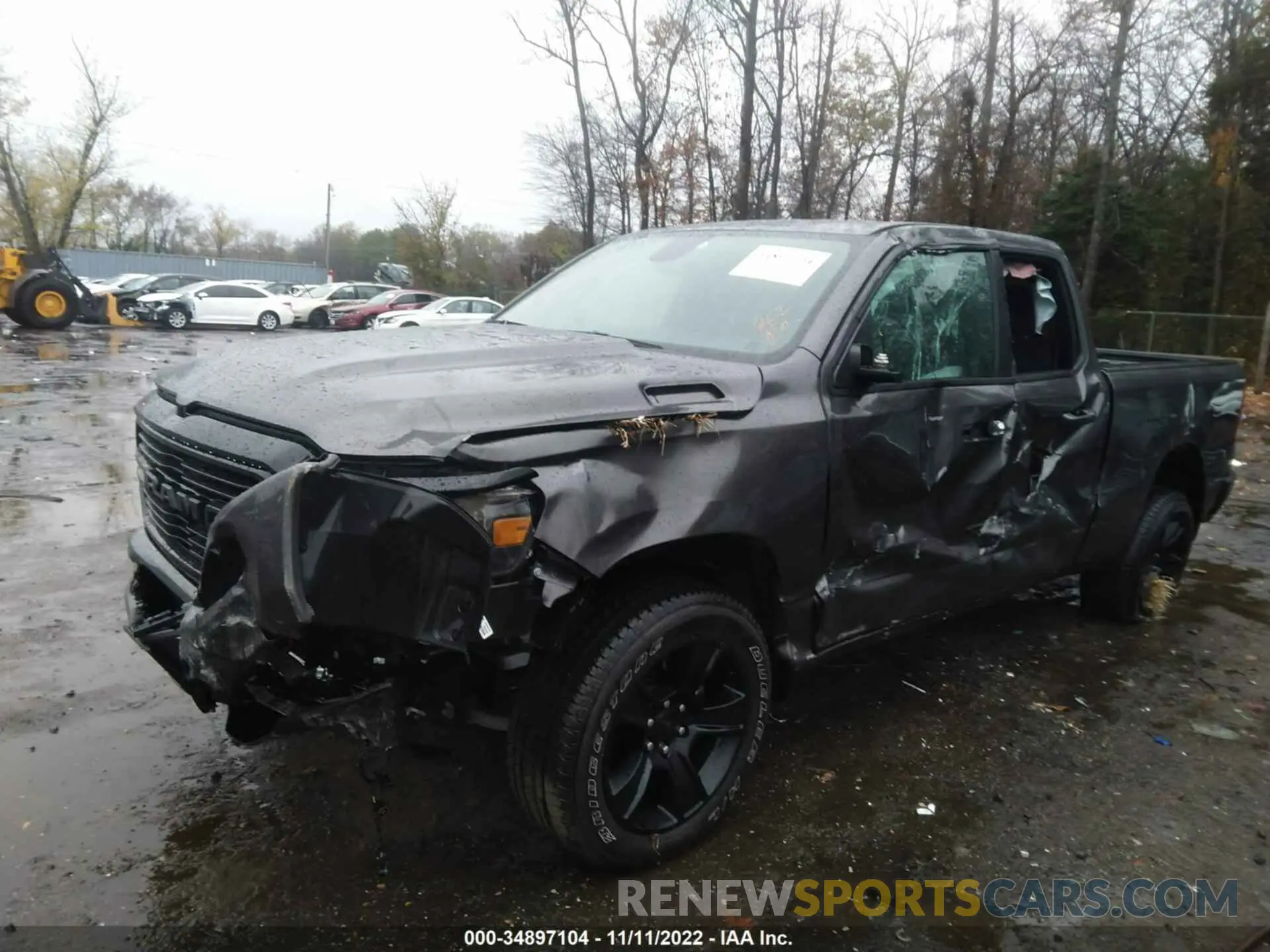 2 Photograph of a damaged car 1C6SRFBTXMN772661 RAM 1500 2021