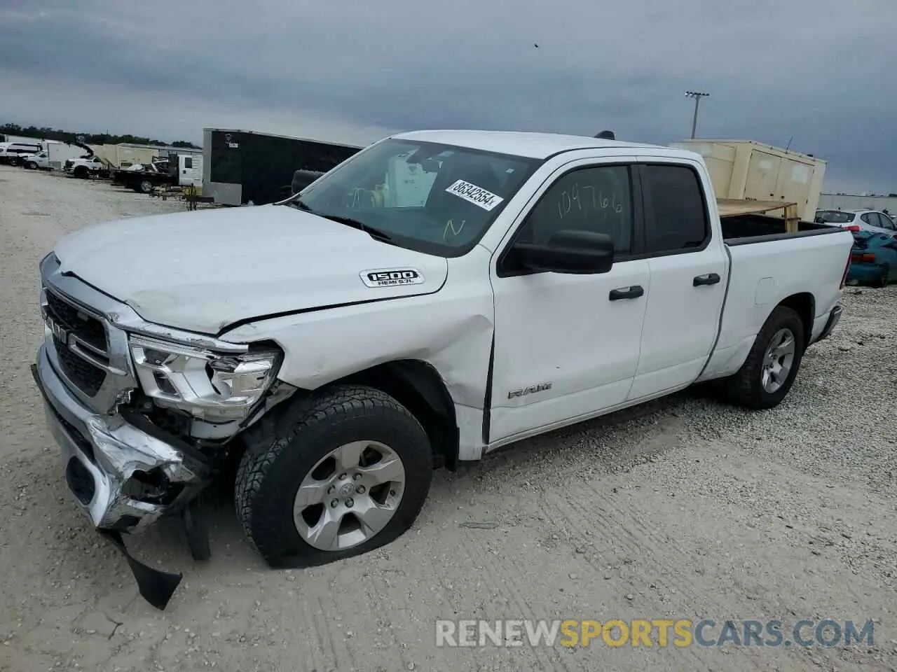 1 Photograph of a damaged car 1C6SRFCT7MN604278 RAM 1500 2021