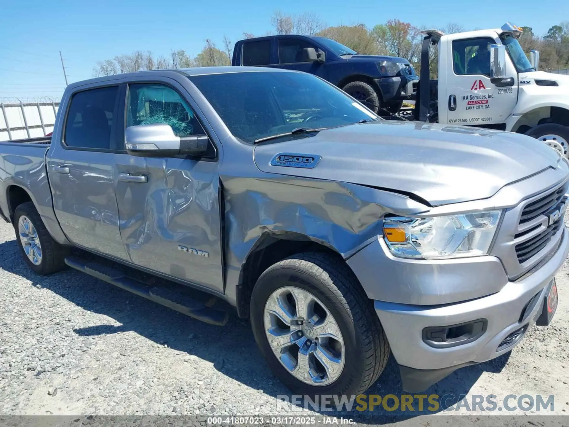 6 Photograph of a damaged car 1C6SRFFT0MN758262 RAM 1500 2021