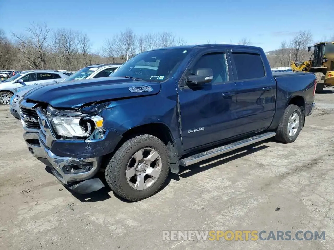 1 Photograph of a damaged car 1C6SRFFT1MN579180 RAM 1500 2021