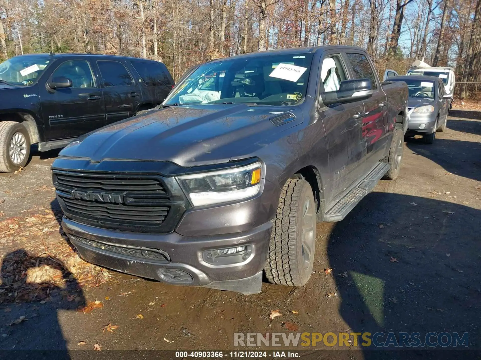 2 Photograph of a damaged car 1C6SRFFT3MN576023 RAM 1500 2021