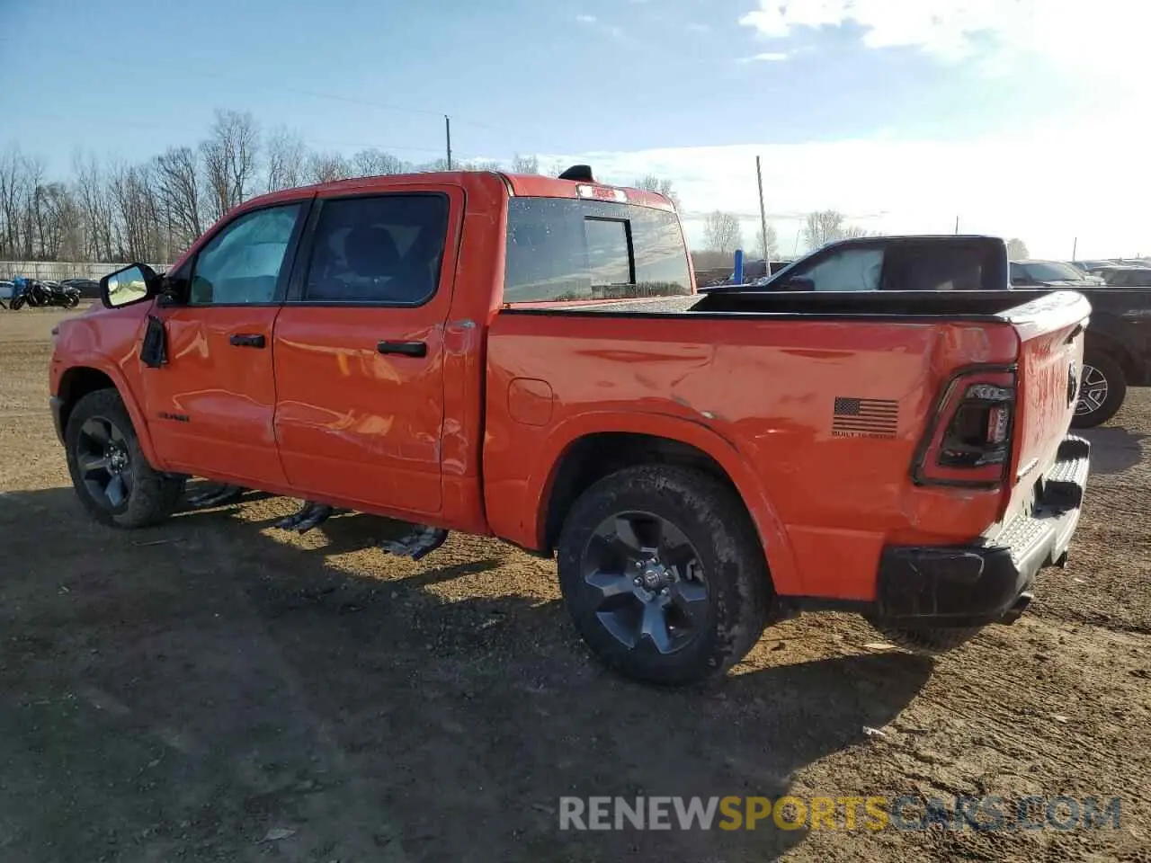 2 Photograph of a damaged car 1C6SRFFT3MN762127 RAM 1500 2021