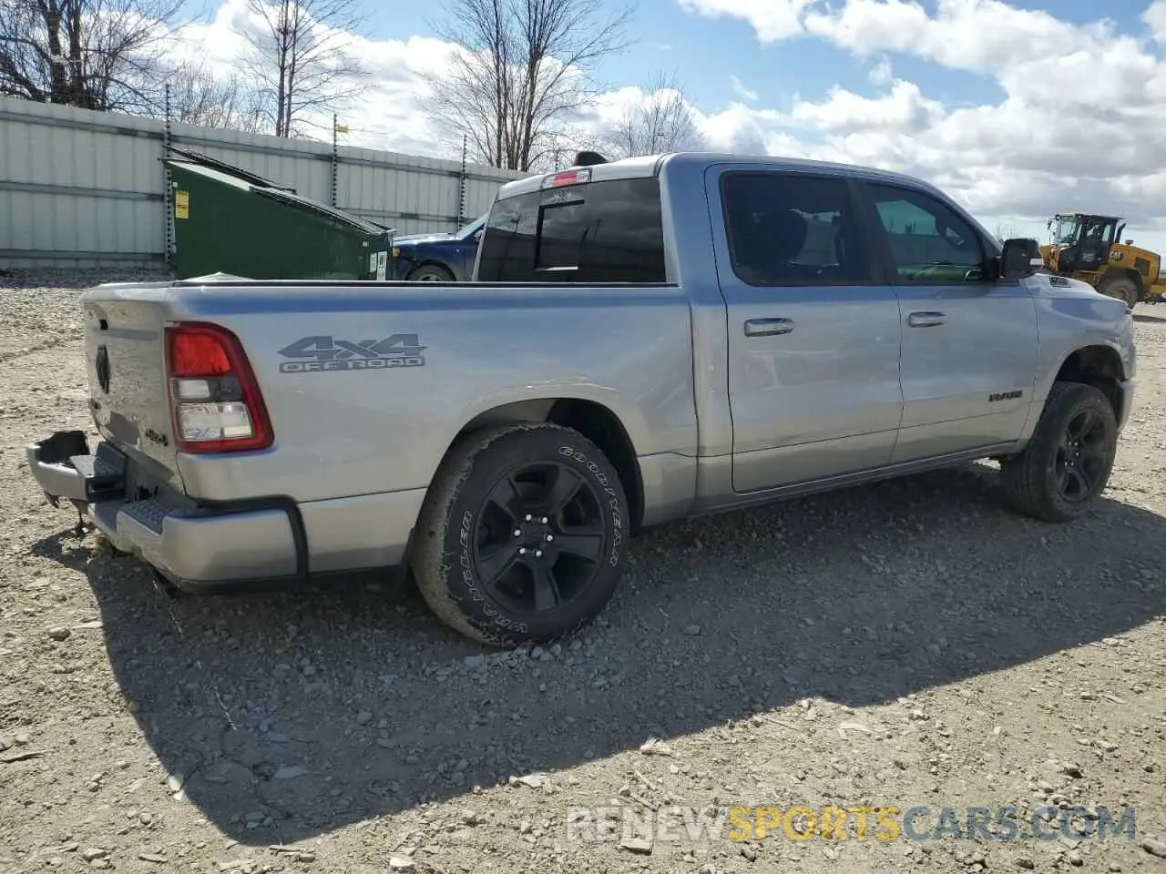 3 Photograph of a damaged car 1C6SRFFT4MN604184 RAM 1500 2021