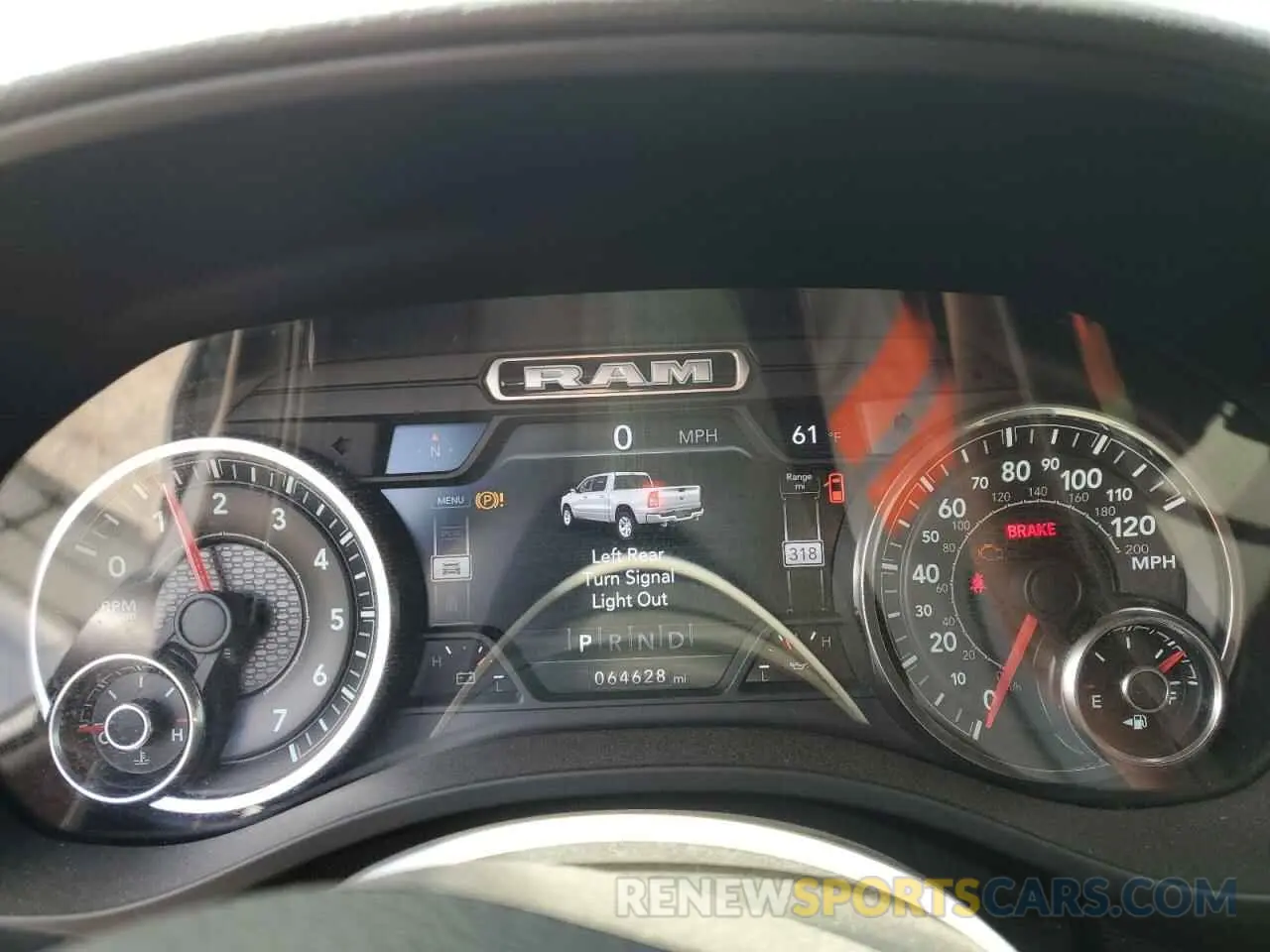 9 Photograph of a damaged car 1C6SRFFT4MN604184 RAM 1500 2021