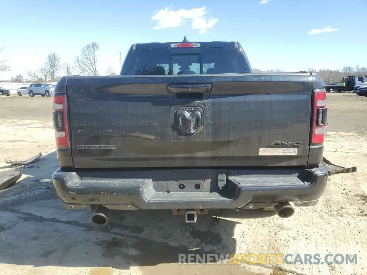 6 Photograph of a damaged car 1C6SRFFT4MN681069 RAM 1500 2021