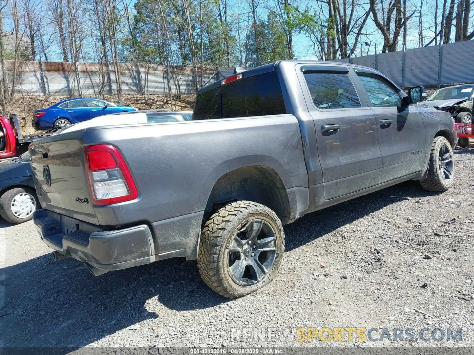 4 Photograph of a damaged car 1C6SRFFT4MN722848 RAM 1500 2021