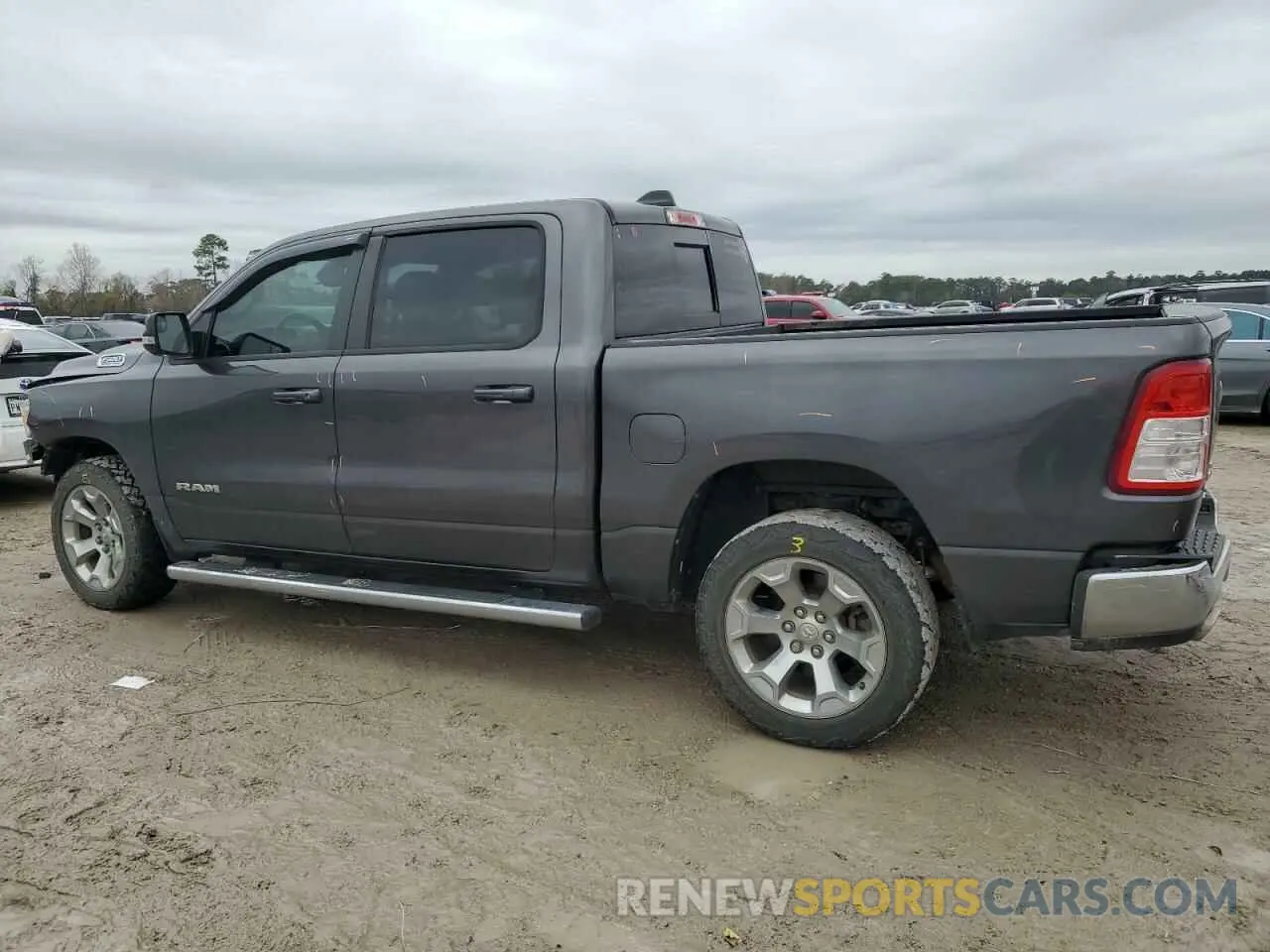 2 Photograph of a damaged car 1C6SRFFT4MN796450 RAM 1500 2021