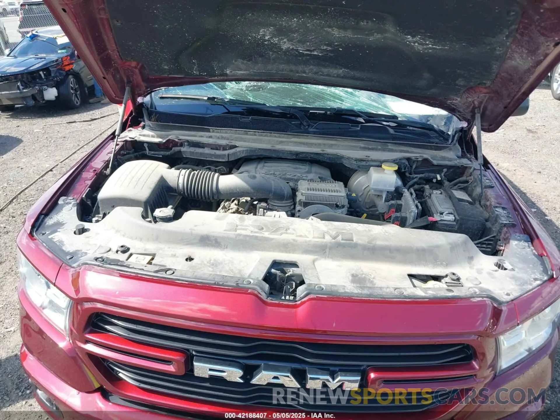10 Photograph of a damaged car 1C6SRFFT4MN808354 RAM 1500 2021