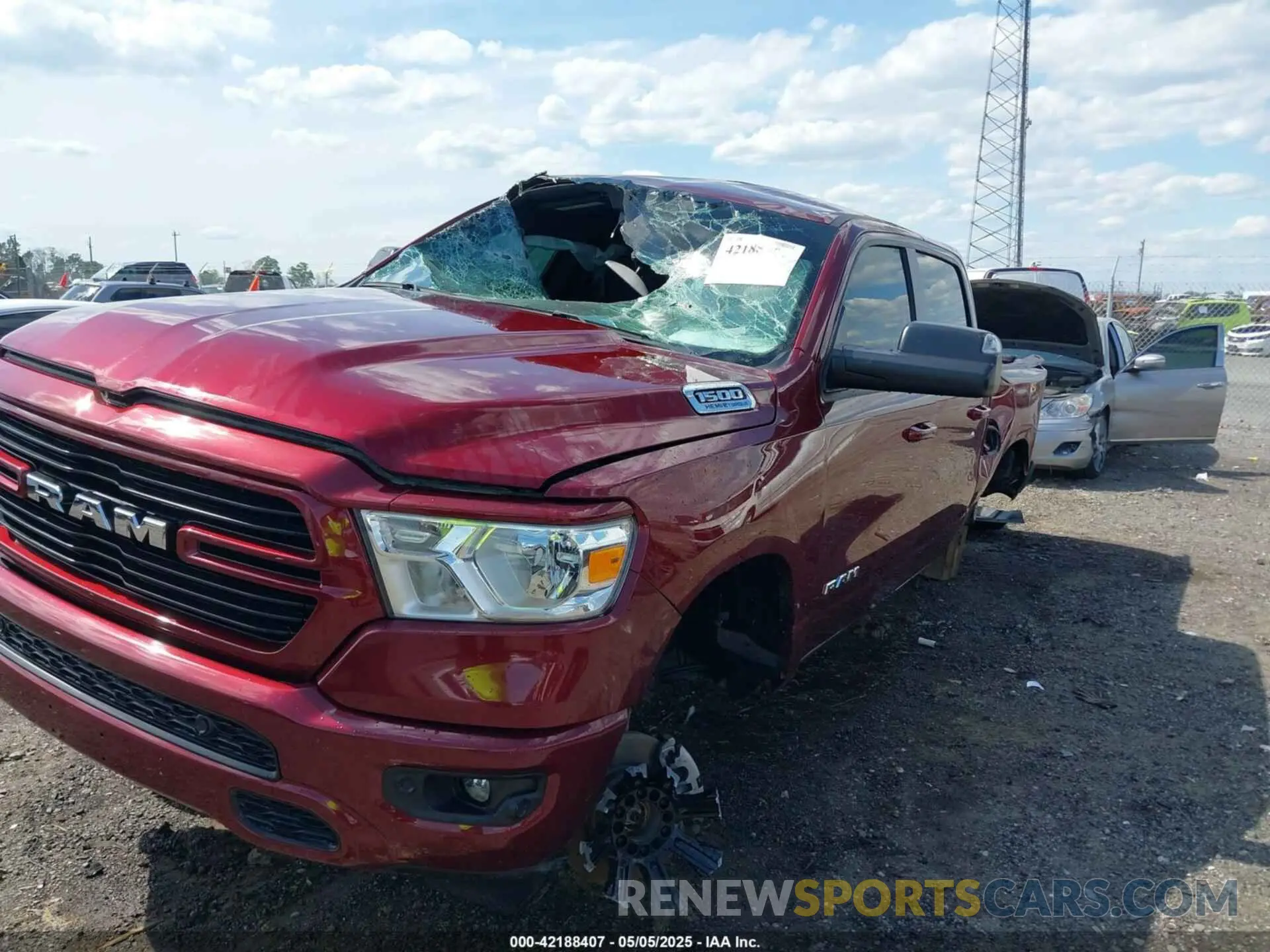 6 Photograph of a damaged car 1C6SRFFT4MN808354 RAM 1500 2021