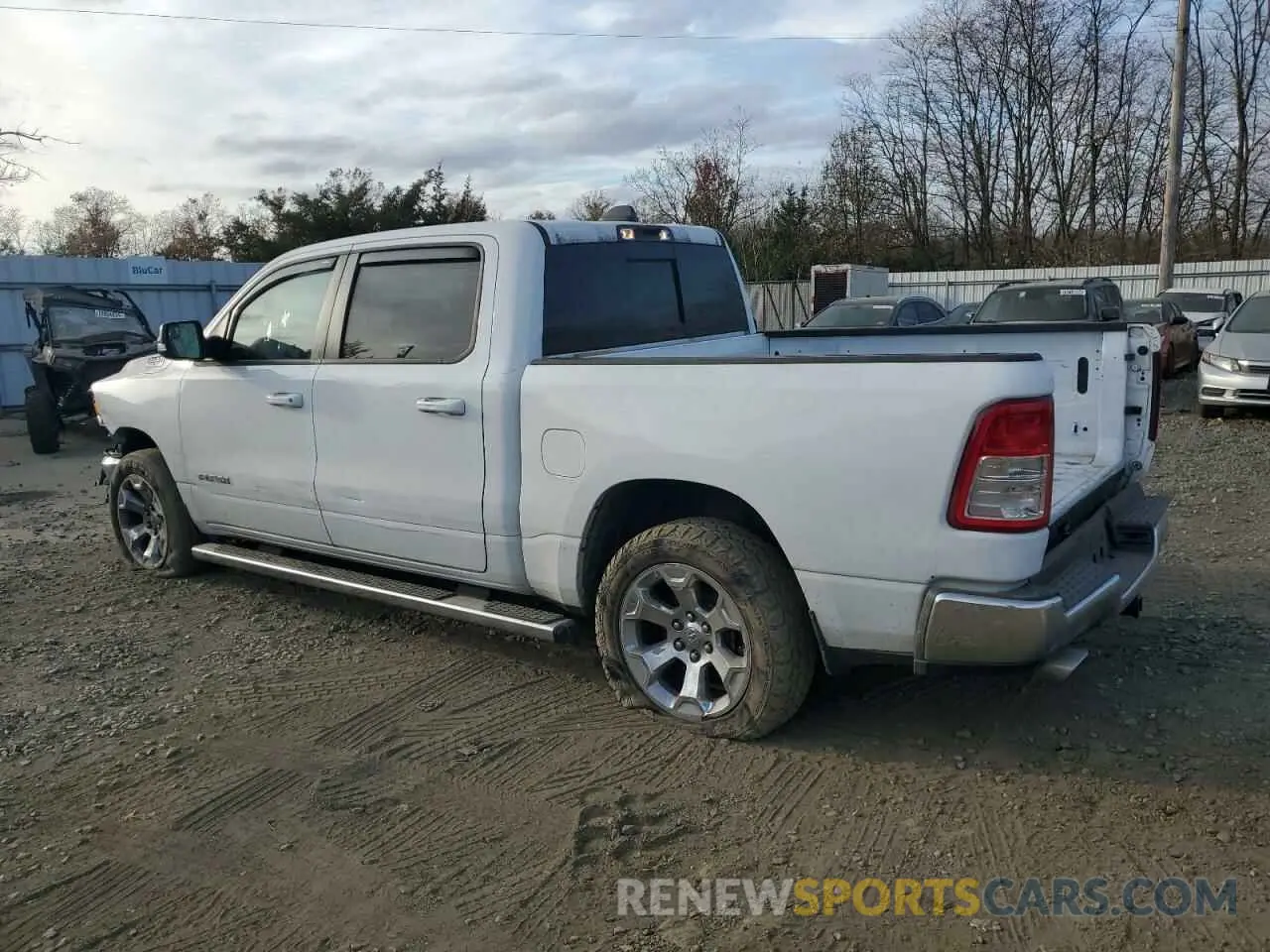 2 Photograph of a damaged car 1C6SRFFT5MN566755 RAM 1500 2021
