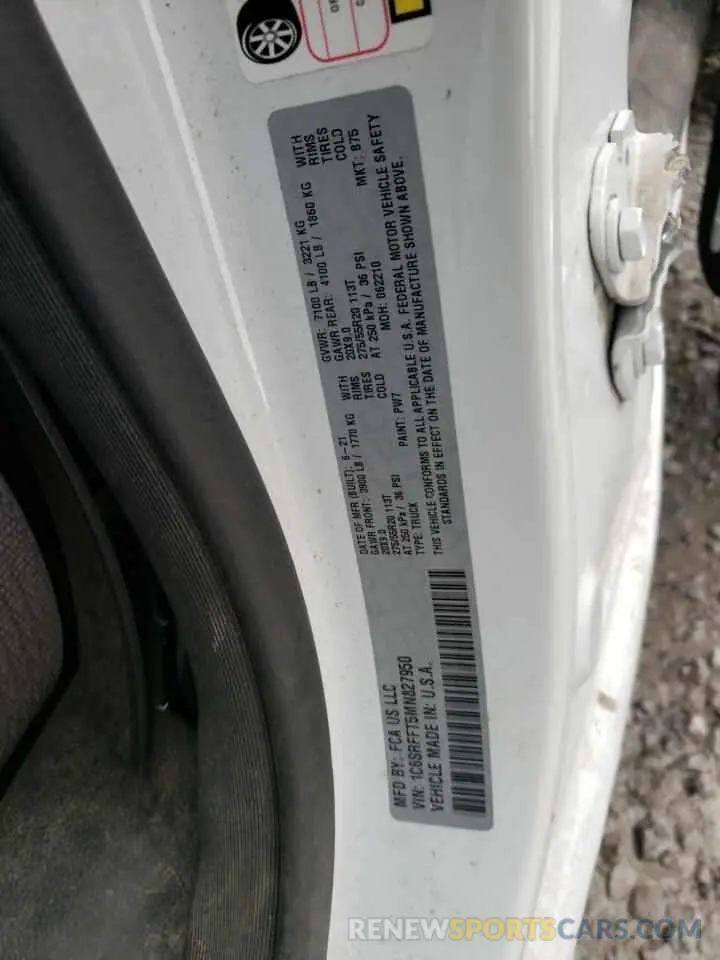 15 Photograph of a damaged car 1C6SRFFT5MN827950 RAM 1500 2021