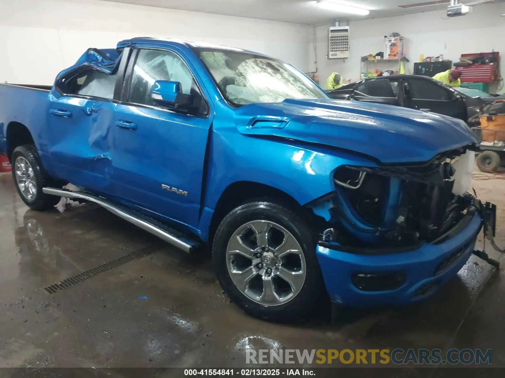 1 Photograph of a damaged car 1C6SRFFT6MN520691 RAM 1500 2021