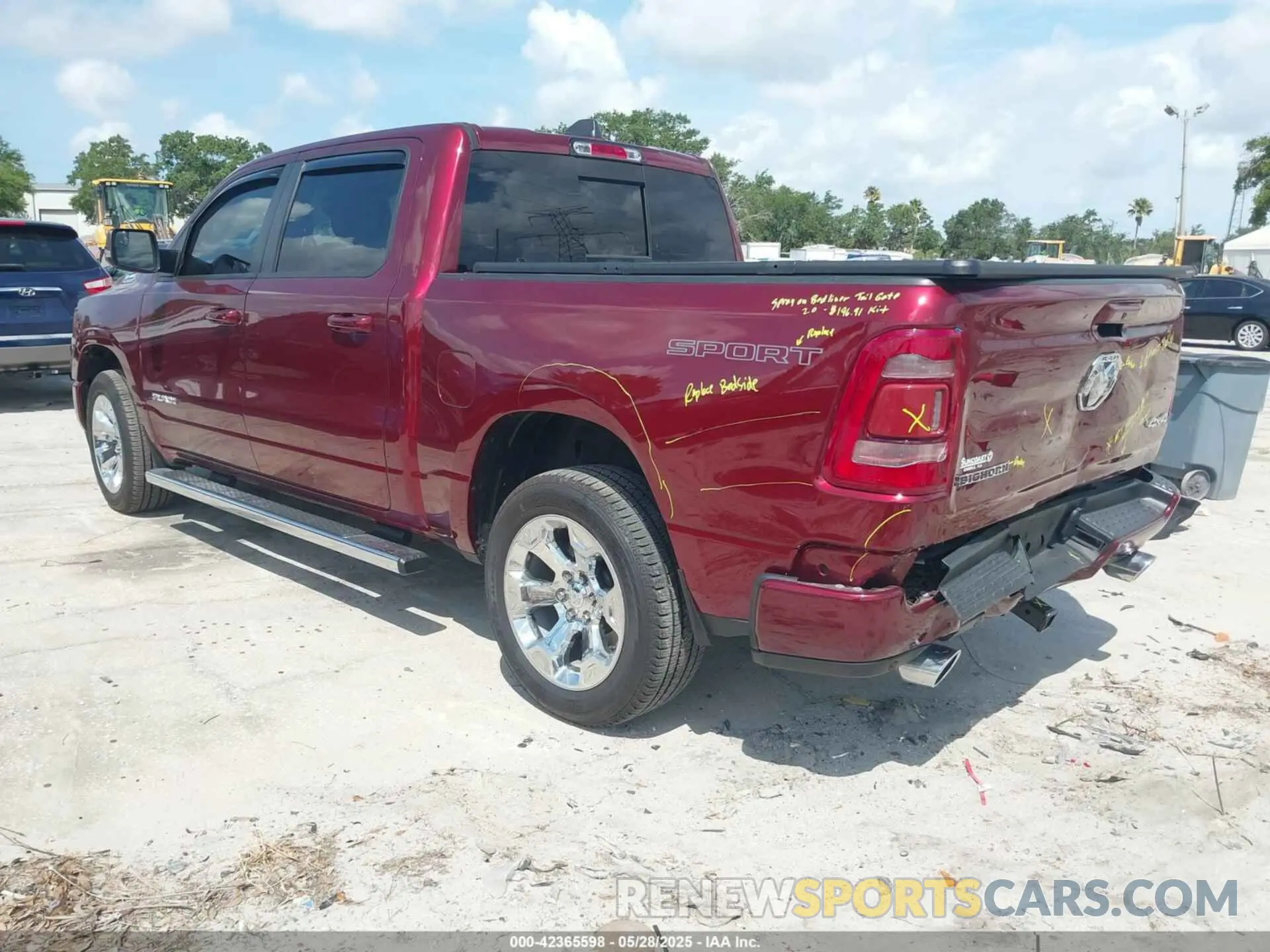 3 Photograph of a damaged car 1C6SRFFT6MN533571 RAM 1500 2021