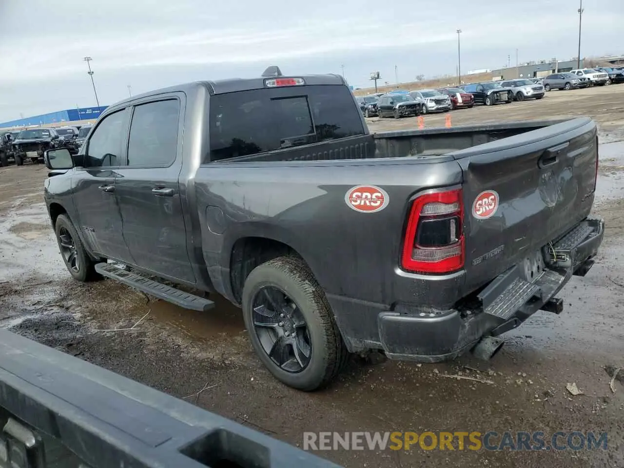 2 Photograph of a damaged car 1C6SRFFT6MN683034 RAM 1500 2021