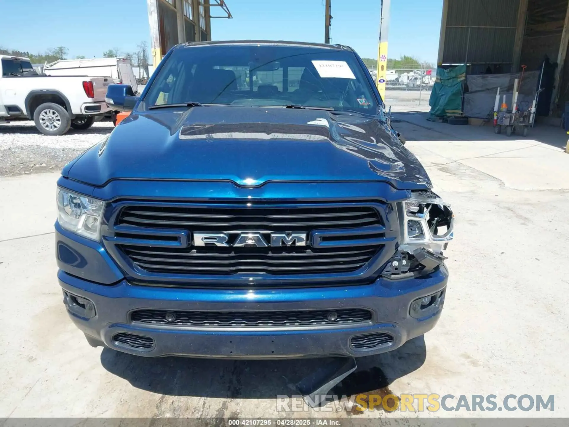 12 Photograph of a damaged car 1C6SRFFT6MN827214 RAM 1500 2021