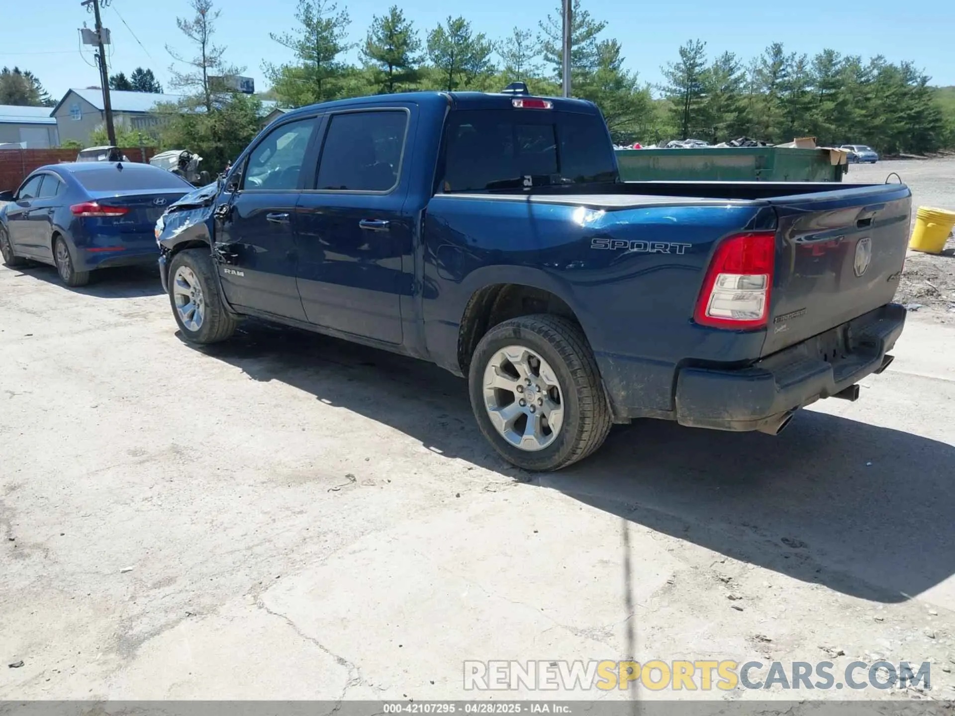3 Photograph of a damaged car 1C6SRFFT6MN827214 RAM 1500 2021
