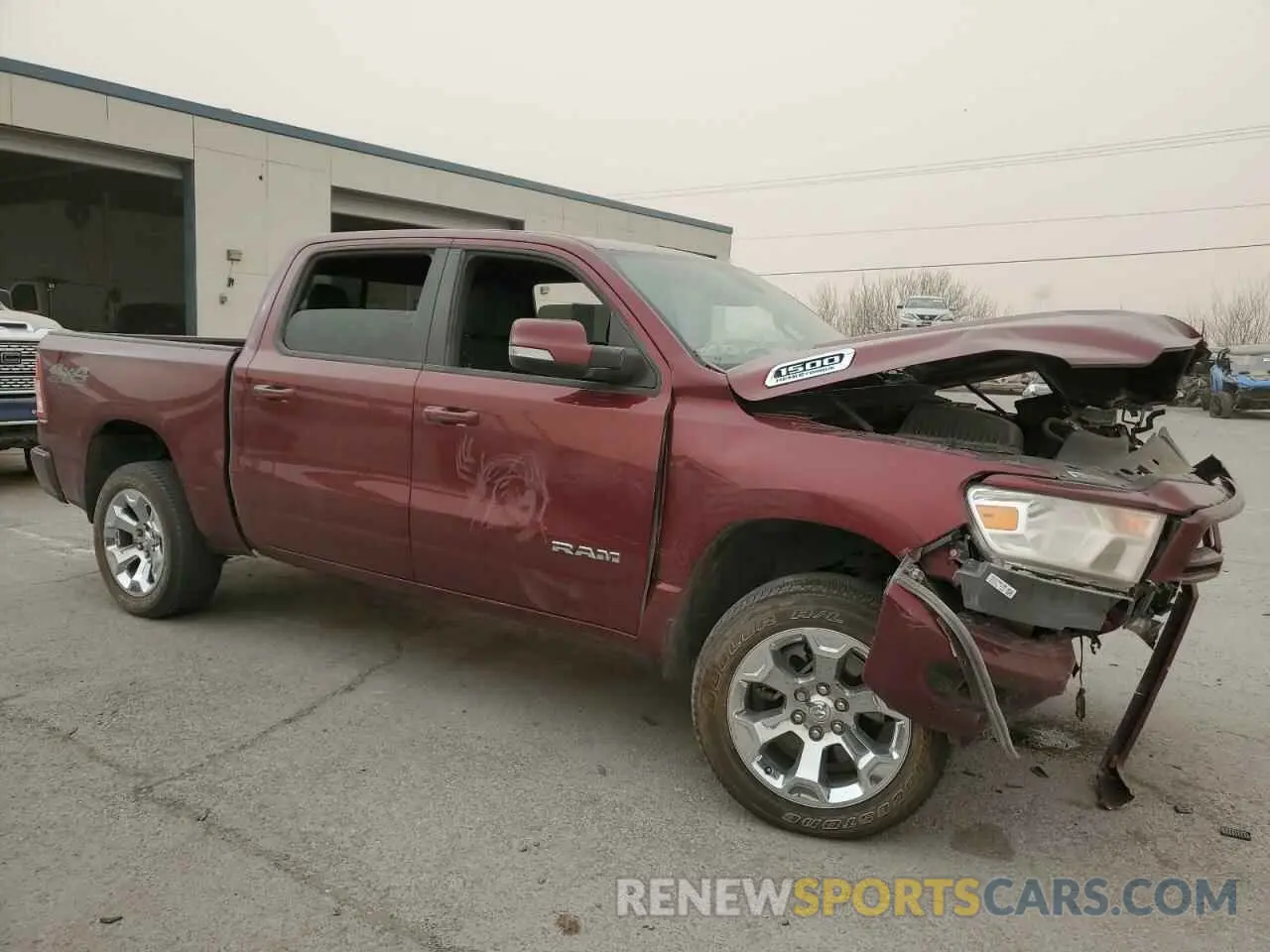 4 Photograph of a damaged car 1C6SRFFT7MN505066 RAM 1500 2021