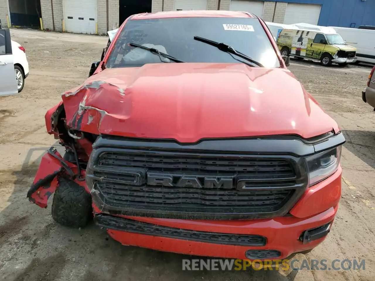 5 Photograph of a damaged car 1C6SRFFT7MN573173 RAM 1500 2021