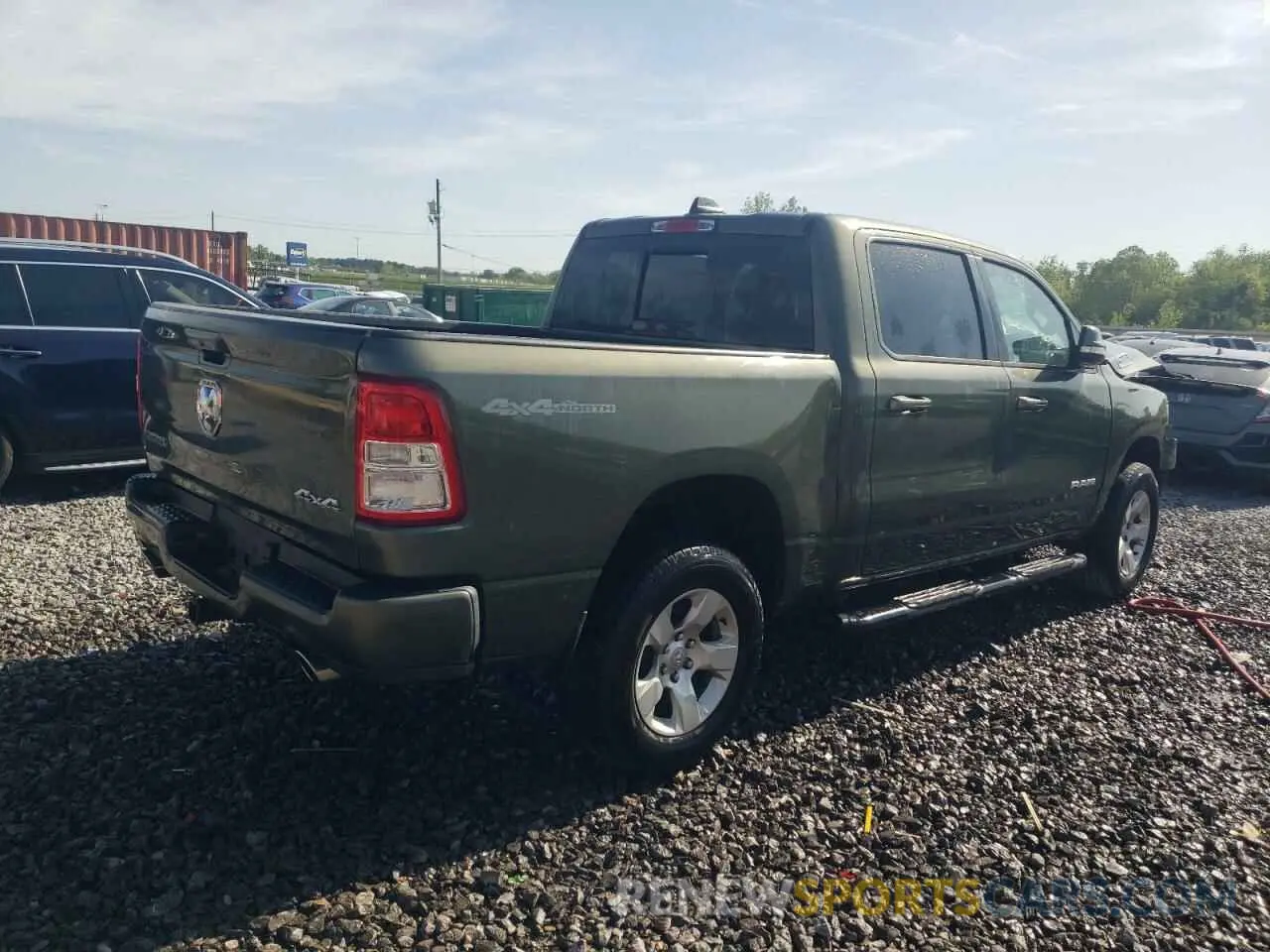 3 Photograph of a damaged car 1C6SRFFT8MN504931 RAM 1500 2021