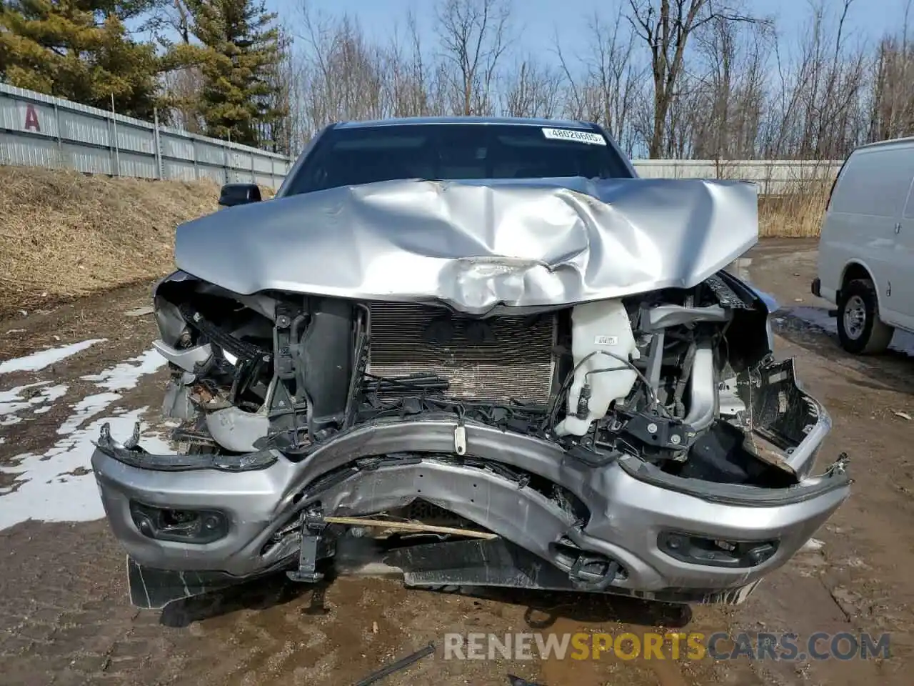 5 Photograph of a damaged car 1C6SRFFT8MN506498 RAM 1500 2021