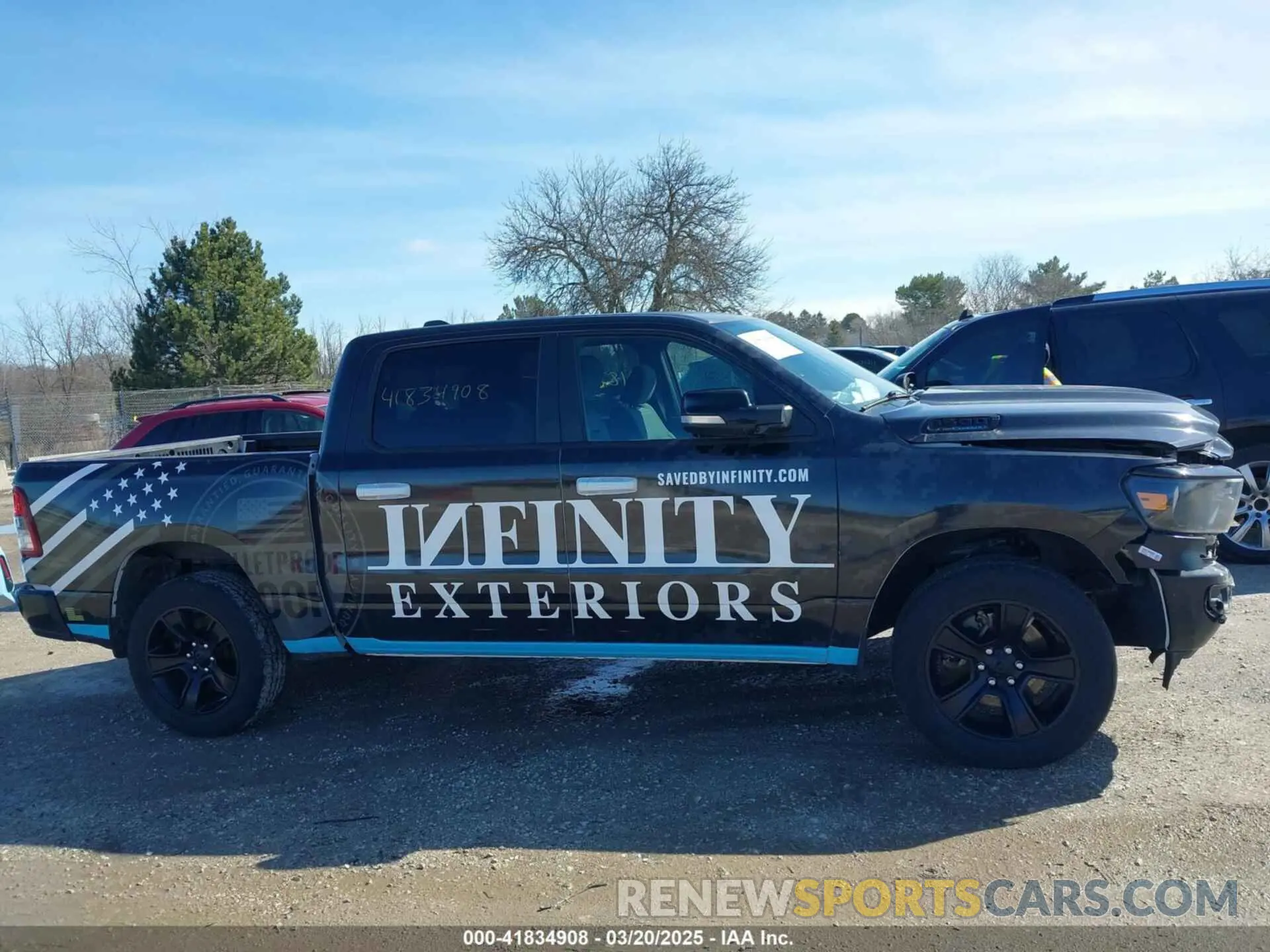 13 Photograph of a damaged car 1C6SRFFT8MN598163 RAM 1500 2021