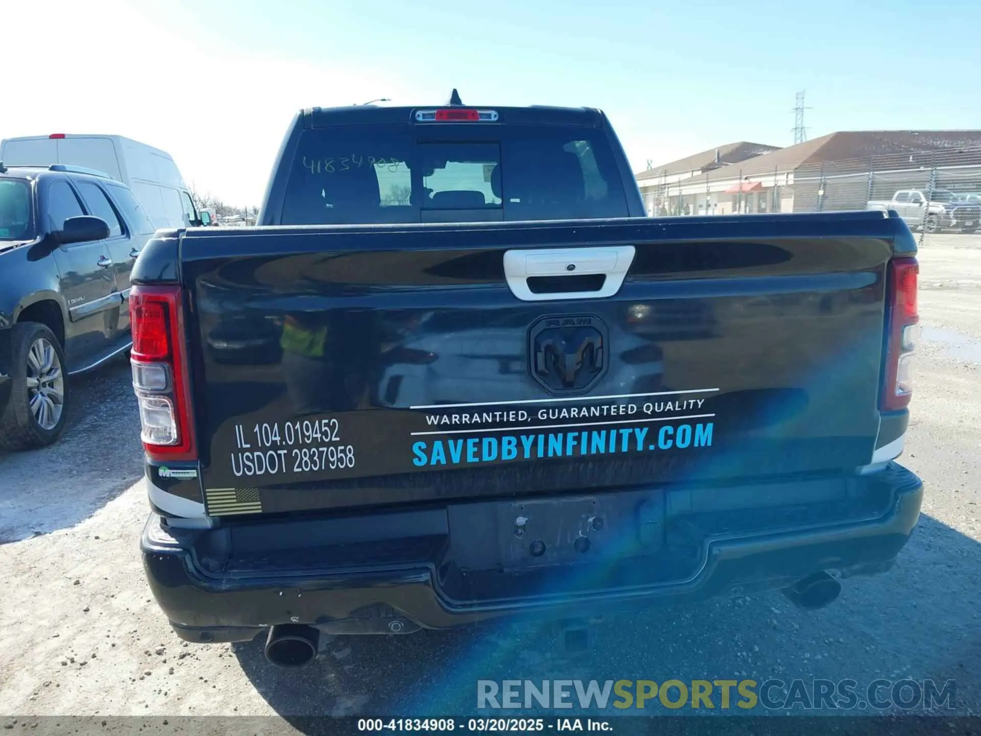 16 Photograph of a damaged car 1C6SRFFT8MN598163 RAM 1500 2021