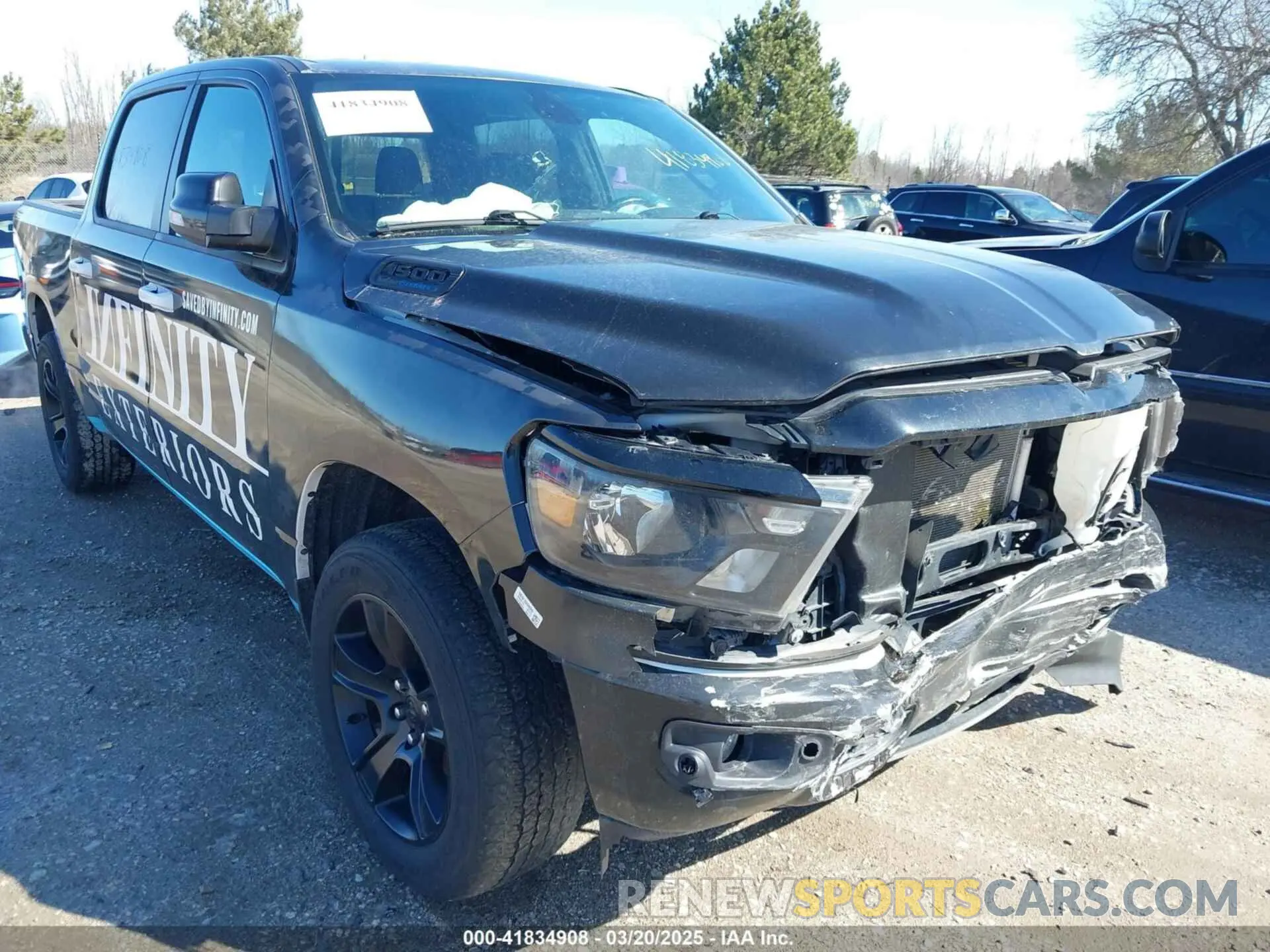 18 Photograph of a damaged car 1C6SRFFT8MN598163 RAM 1500 2021