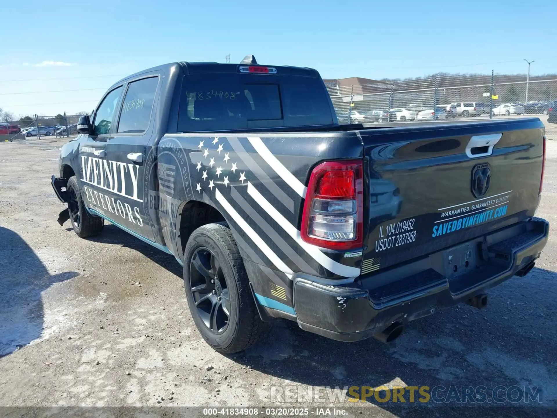 3 Photograph of a damaged car 1C6SRFFT8MN598163 RAM 1500 2021