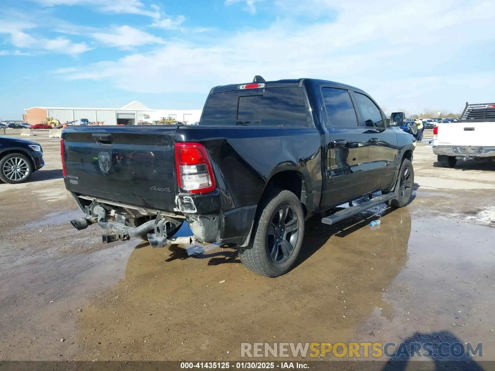 4 Photograph of a damaged car 1C6SRFFT8MN637530 RAM 1500 2021