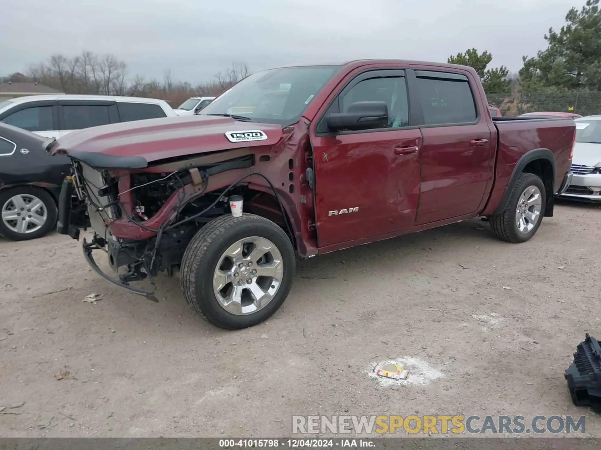 2 Photograph of a damaged car 1C6SRFFT9MN798520 RAM 1500 2021