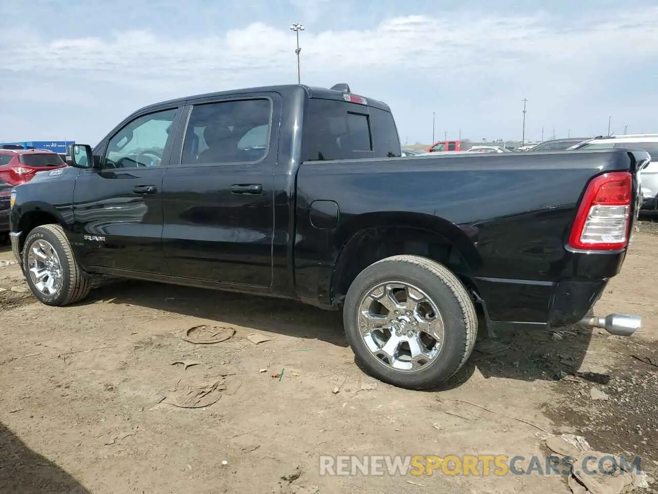 2 Photograph of a damaged car 1C6SRFFTXMN642017 RAM 1500 2021