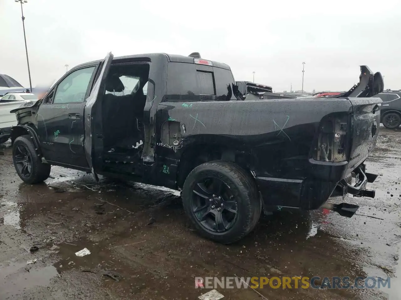 2 Photograph of a damaged car 1C6SRFFTXMN650909 RAM 1500 2021