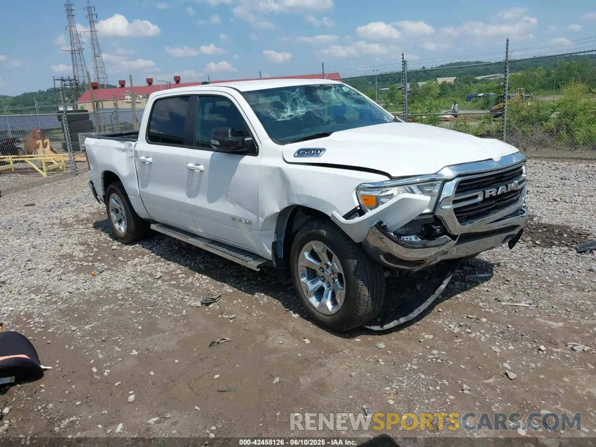 1 Photograph of a damaged car 1C6SRFFTXMN728301 RAM 1500 2021