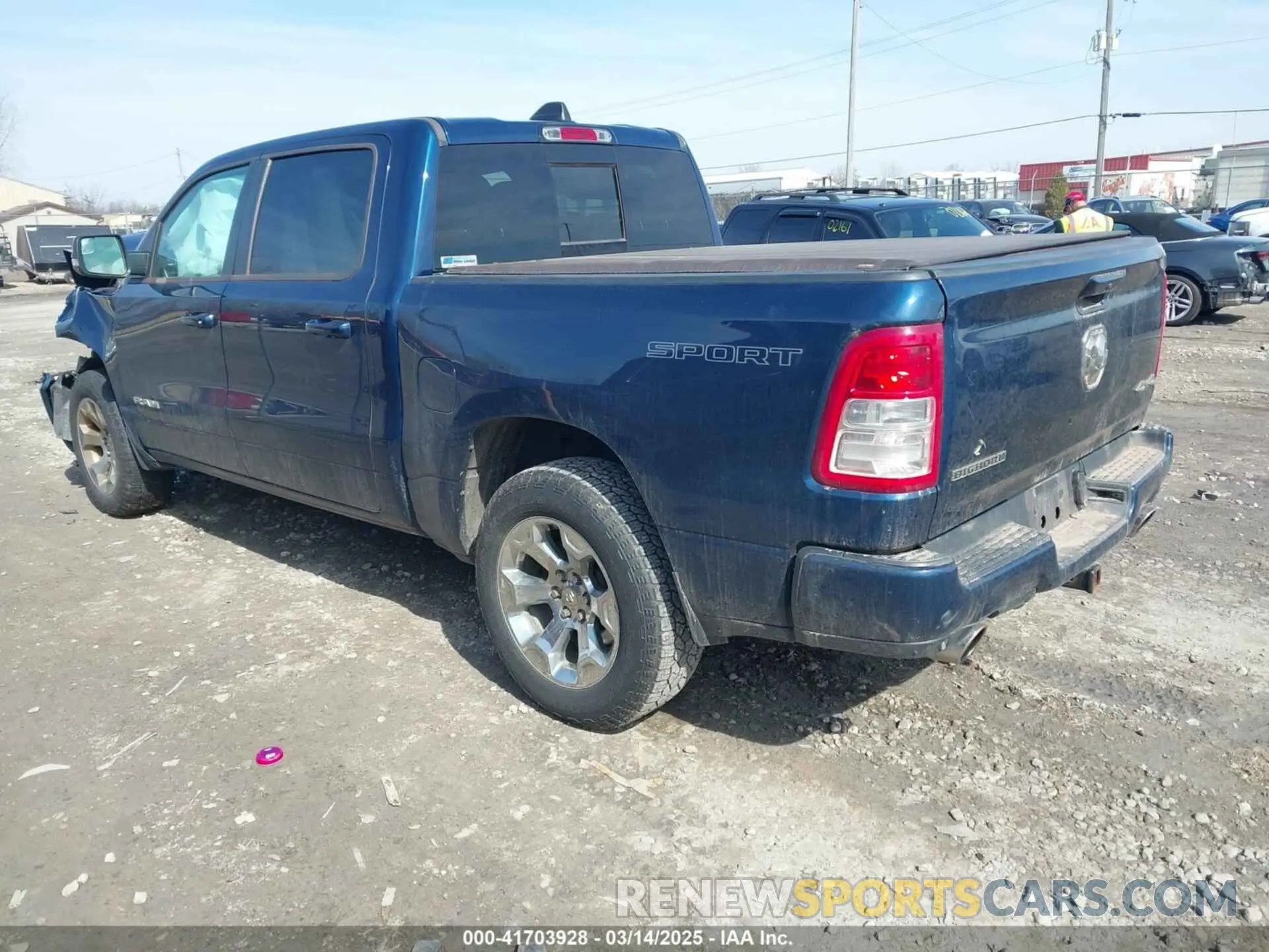 3 Photograph of a damaged car 1C6SRFFTXMN781077 RAM 1500 2021