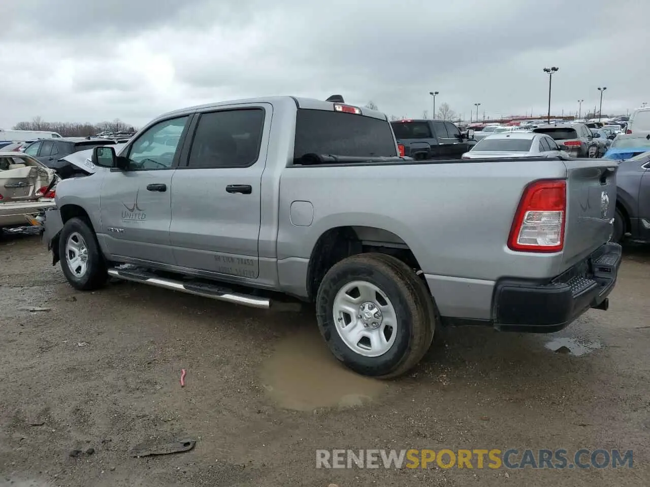 2 Photograph of a damaged car 1C6SRFGT8MN645481 RAM 1500 2021