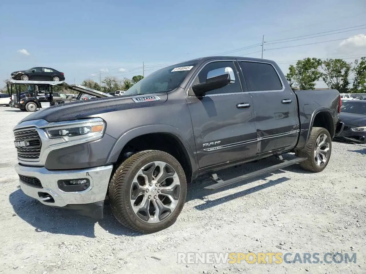 1 Photograph of a damaged car 1C6SRFHM2MN726144 RAM 1500 2021