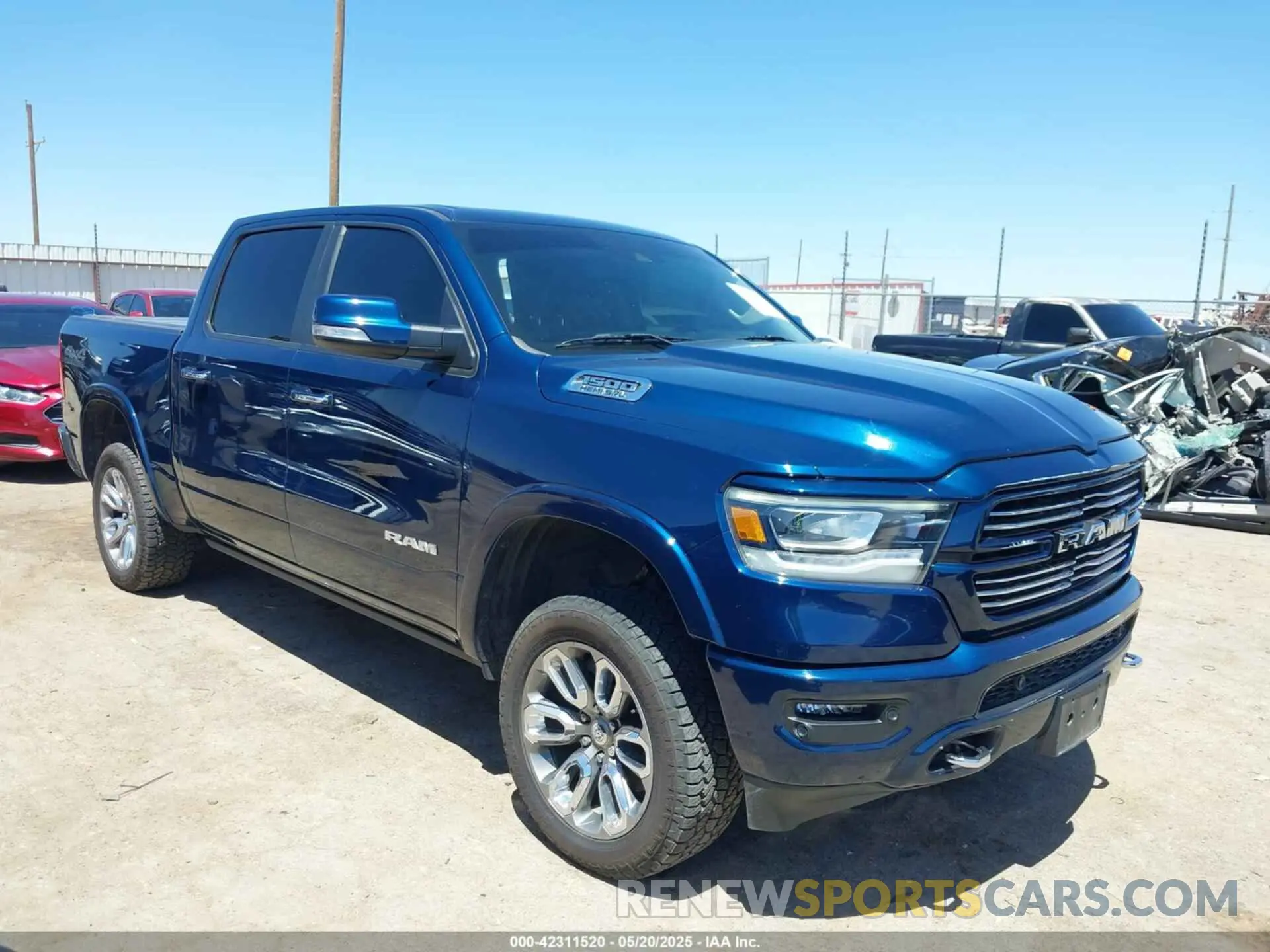 1 Photograph of a damaged car 1C6SRFJT0MN507930 RAM 1500 2021