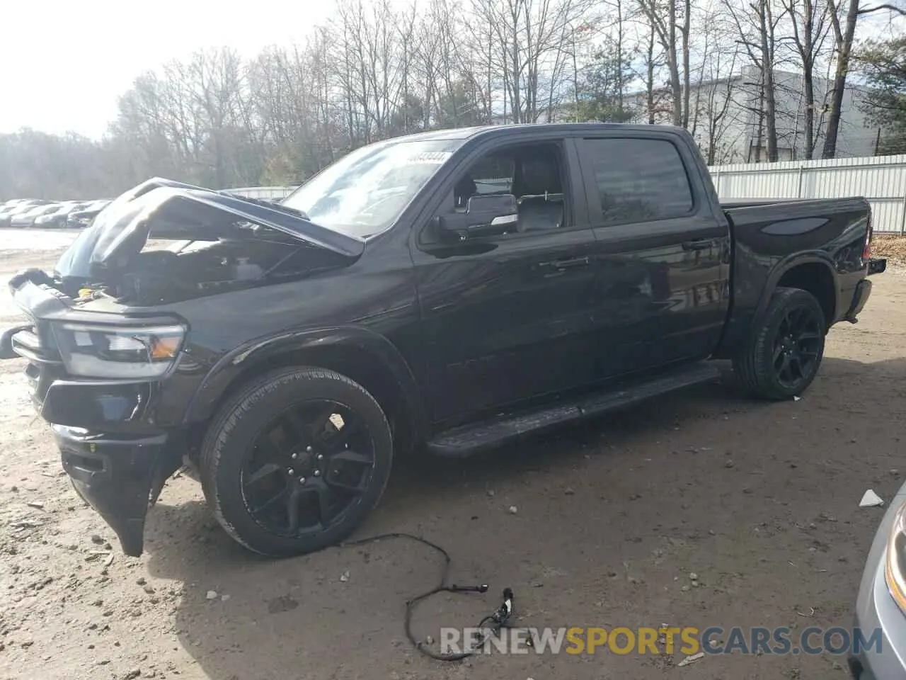 1 Photograph of a damaged car 1C6SRFJT1MN613061 RAM 1500 2021