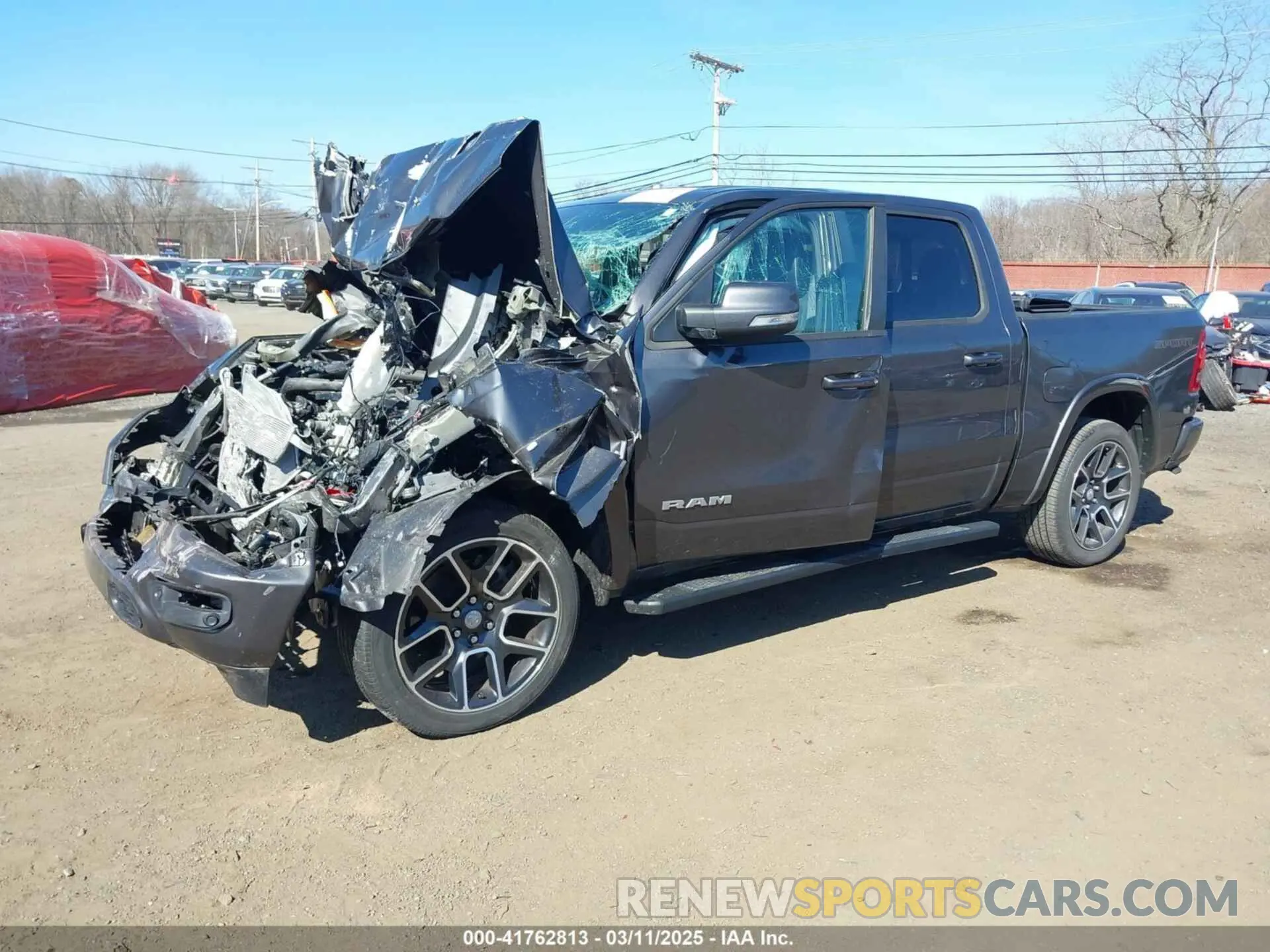 2 Photograph of a damaged car 1C6SRFJT1MN668982 RAM 1500 2021