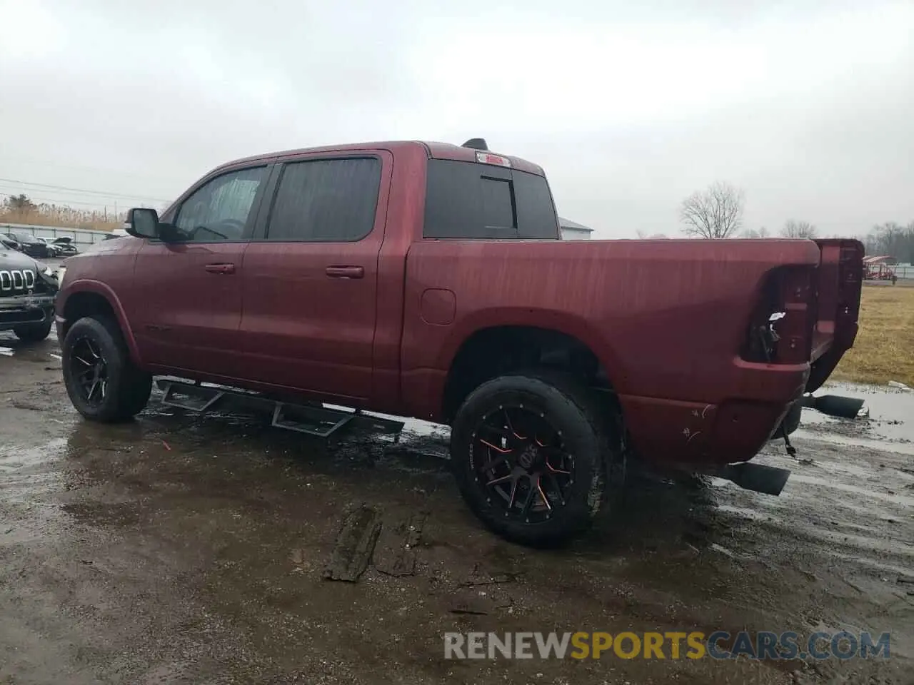 2 Photograph of a damaged car 1C6SRFJT4MN793734 RAM 1500 2021