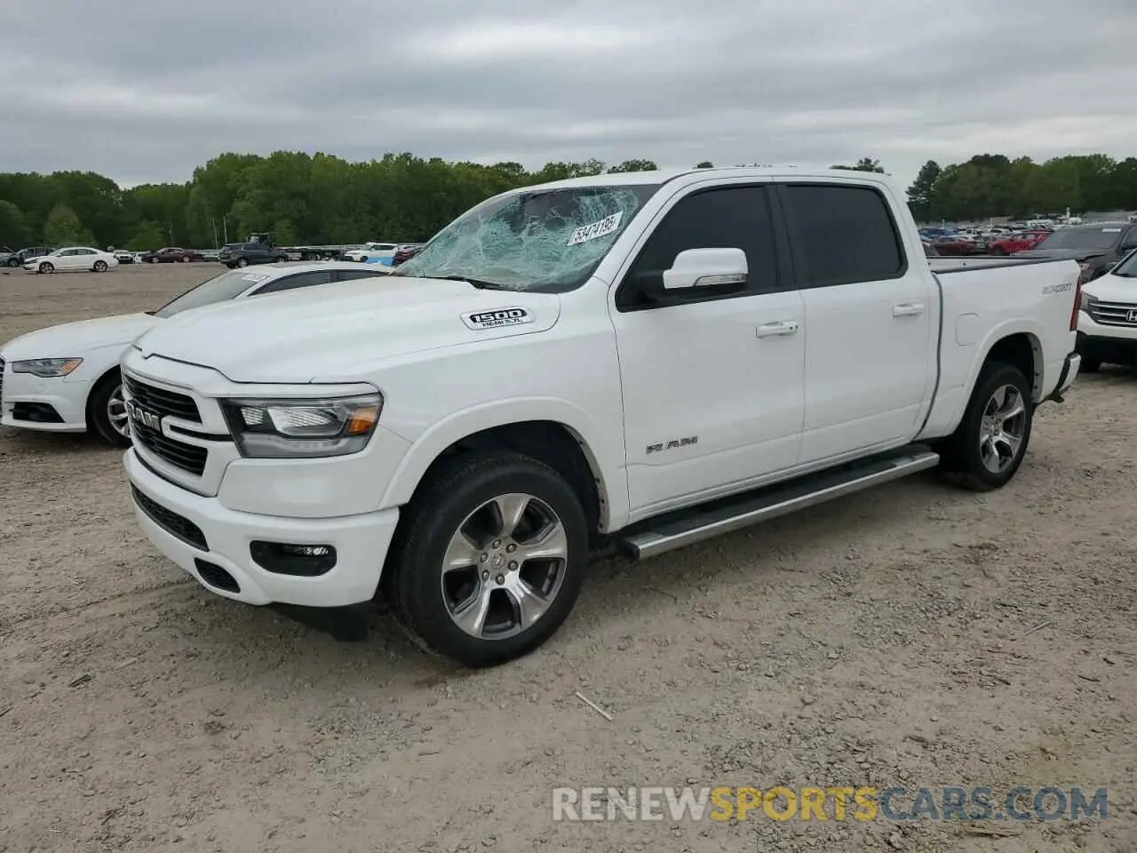 1 Photograph of a damaged car 1C6SRFJT5MN548568 RAM 1500 2021