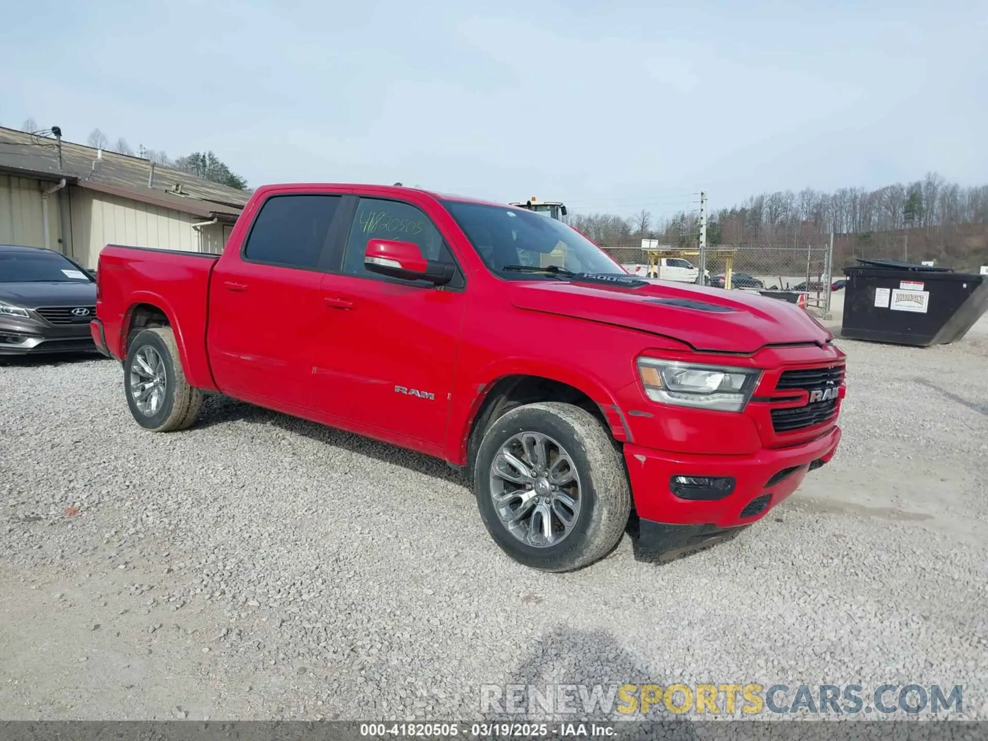 1 Photograph of a damaged car 1C6SRFJT5MN716600 RAM 1500 2021
