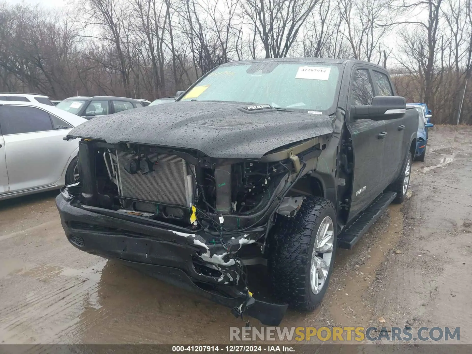 2 Photograph of a damaged car 1C6SRFJT6MN580803 RAM 1500 2021