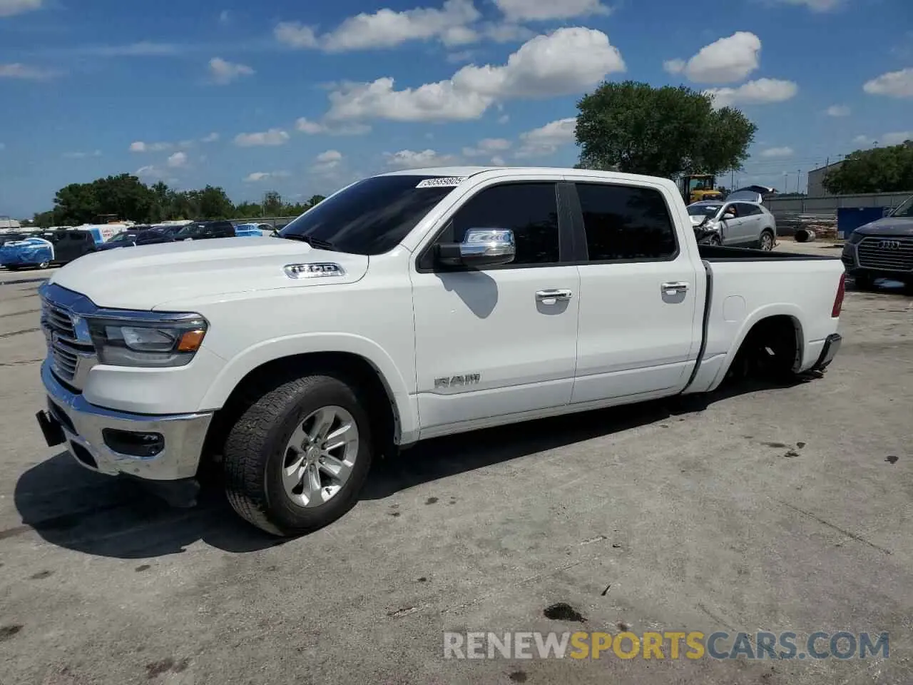 1 Photograph of a damaged car 1C6SRFJT6MN671165 RAM 1500 2021