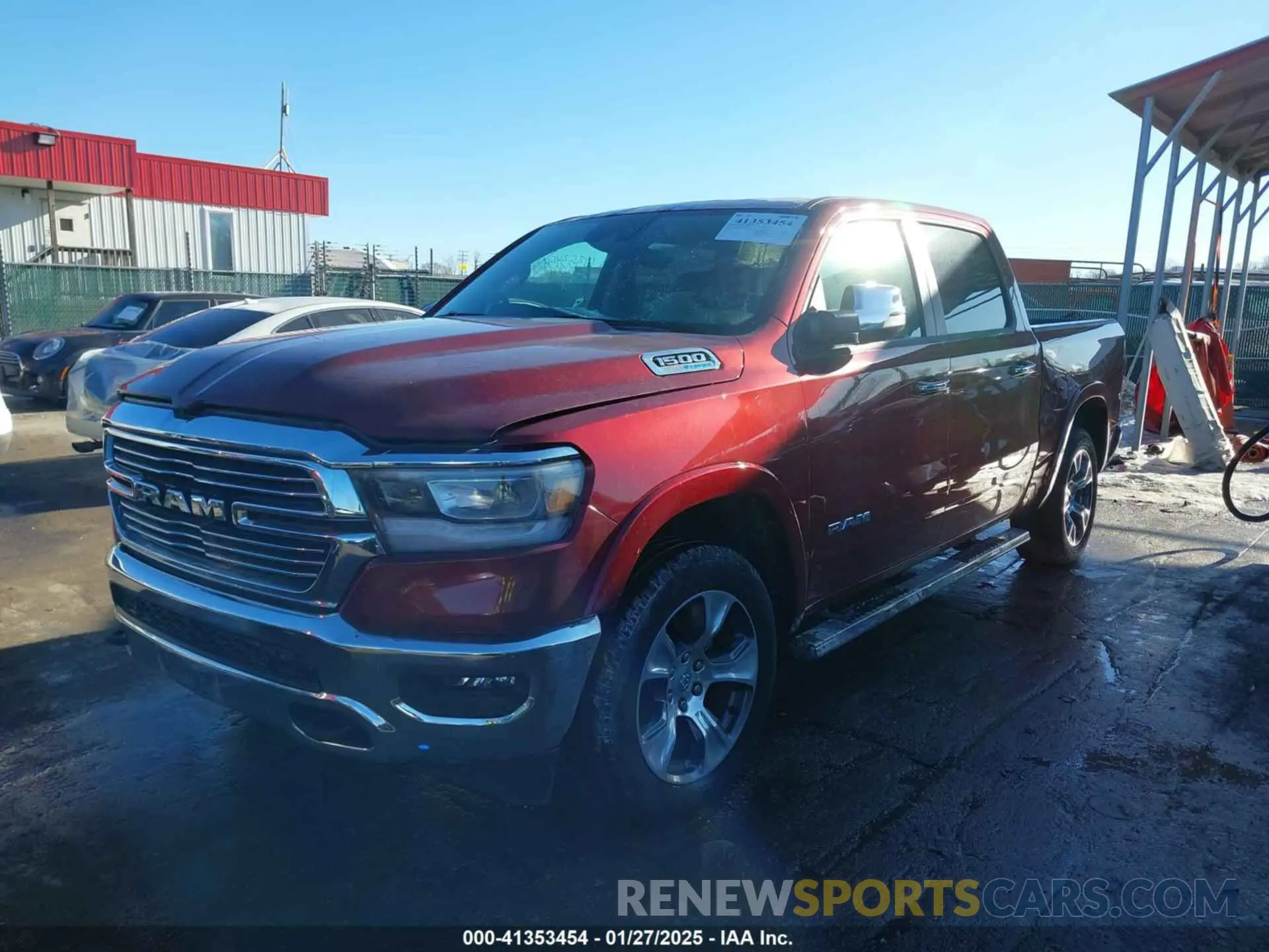 2 Photograph of a damaged car 1C6SRFJT8MN773616 RAM 1500 2021