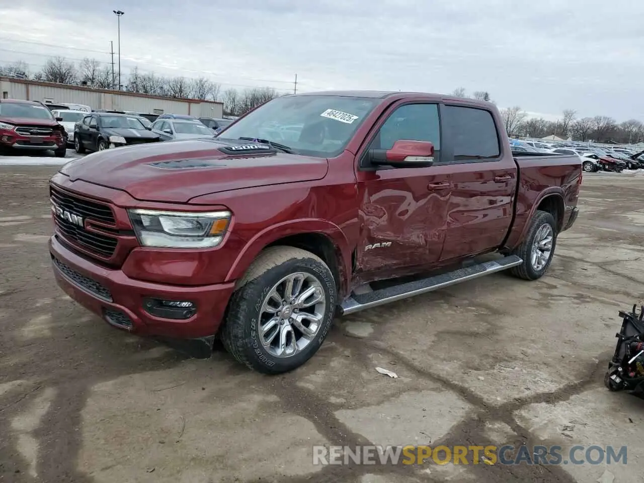 1 Photograph of a damaged car 1C6SRFJT9MN683066 RAM 1500 2021